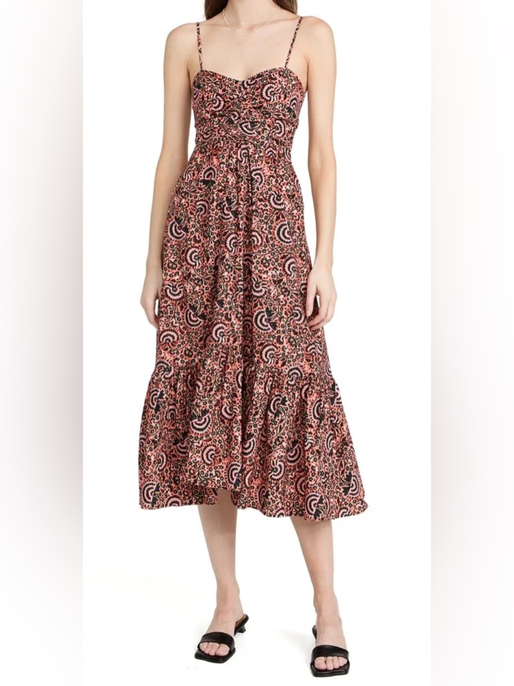 A.L.C. Lilah Dress in Coral Multi Size 2